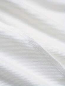 Camiseta de hombre con estampado de doble cara, patrón geométrico reversible, corte holgado, cuello redondo, estilo casual, versátil para uso diario, lavable aáquina. - Blanco - Ver 5