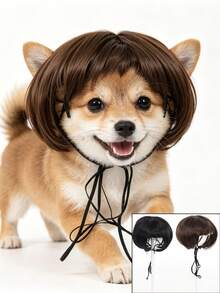 Fun Pet Wigs For Cats & Dogs, Pet Hair Accessories, DIY Handmade Braided & Straight Pet Wigs - 彩色 - 查看 1