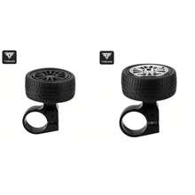 TOSUOD Mini Sonnette de Vélo Rotative en Forme de Pneu, Klaxon de Vélo Créatif et Personnalisé Décoratif, Design Compact et Portable Amusant en Forme de Pneu, Installation Facile avec un Son Clair, Sonnette d'Avertissement Universelle pour Vélos de Montagne, Accessoire de Cyclisme Personnalisé - Multicolore - Voir 12