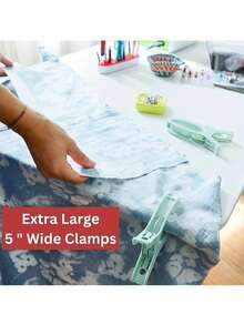 6pcs Quilted Clips - Extra Large Clips For Sewing, Binding And Craft Projects To Hold Fabric In Place, Clothing Clips - Wide Mouth Design Suitable For Crafts, Binding, Securing Fabric - Hold Fabric In Place, Clothing Clips - Multicolor - View 3