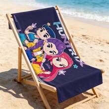 Cute Chibi With Magic Wand Print Quick Dry Beach Suitable For Beach Vacation And Outdoor Sports - A - View 6