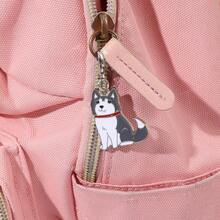 1pc Metal Mini Dachshunds Bulldogs Dog Charm For Jewelry Cute Animal Couple Lovely Keychain Car Keyring Bag Headphone Pendant Bracelet Necklace Char - Multicolor - View 6