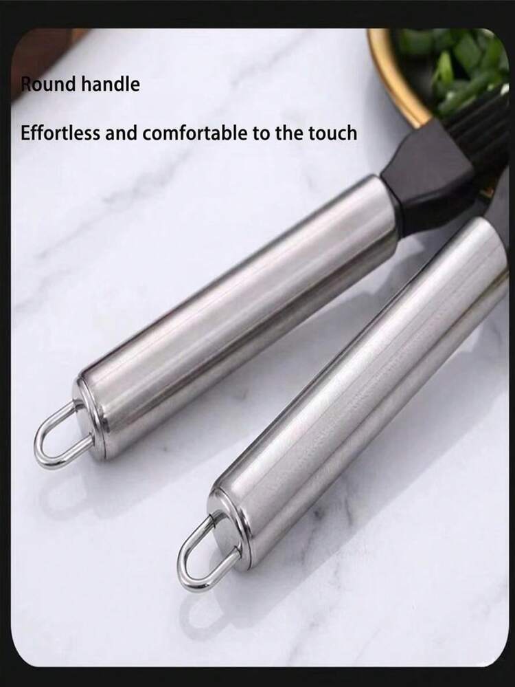 1/2pcs Stainless Steel Onion Slicer Cutter Shredder Scraper Kitchen Tool - Silver - View 3