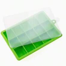 1,Ice Cube Mold, Silicone Mold, Silicone Ice Cube Tray, Frozen Ice Cube Storage Box, With Lid For Home Use, Homemade Ice Cube Magic, Kitchen Accessories - Multicolor - View 21