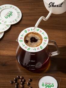 shoxil Middle Eastern Themed Coffee Set, Fashionable Disposable Paper Cups With Matching UFO Filter, Drip Coffee Brewing Full Set, Suitable For Home, Travel And Gifting - Multicolor - View 9