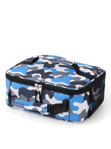 1pc Cute Cartoon Print Insulated Lunch Bag, Simple Large Capacity Lunch Box Bag, Insulated Soft Mini Cooler Bag, Back To School Insulated Meal Bag, Unisex Car Pattern, Fashionable Handheld Insulated Lunch Bag, Food Storage Organizer Bag, Lunch Box Handle, Suitable For Girls, Students, Office Workers To Carry Lunch, Travel, Outdoor Picnic - Multicolor - View 15