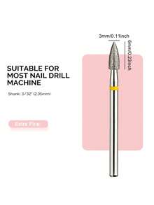 3 Nail Drills, Pre-Treatment Tools For Removing Dead Skin, Cuticles, And Hangnails; Professional Manicure Tools - Multicolor - View 4