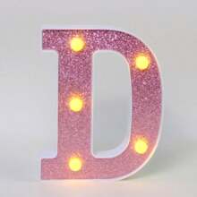 16cm 白色發光 A-Z LED 字母燈,電池供電,臥室裝飾字母夜燈,婚禮裝飾,生日派對裝飾,女孩房/兒童房裝飾字母燈,節日居家酒吧裝飾字母燈,字母燈 - 深粉紅色 - 查看 25
