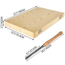 Tuspuzz Wood Lathe Tools, Wood Carving Gouges, High-Speed Steel, 8 Wood Turning Chisels, Wide Wood Carving Gouges, 45 X 32 X 4.2 Cm, Wood Lathe - 45 X 32 X 4.2 cm - View 10