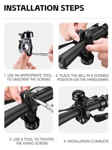 WEST BIKING Bicycle Bell Multi Functional Hook Aluminum Alloy Bell Suitable For 22.2-31.8mm Handlebars Convenient Cycling Equipment - Multicolor - View 9