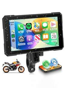 Pantalla táctil multimedia de 12.7 pulgadas para motocicleta, compatible con CarPlay, Android Auto universal, con navegación/inalámbrico - MP5 - Ver 8