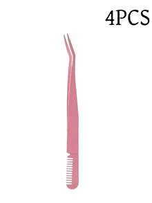 1 Set Rizador de pestañas profesional de acero inoxidable 10/5/1, tamaño personalizable, reutilizable, con diseño puntiagudo y curvo, fácil de usar, adecuado para principiantes - Multicolor - Ver 19