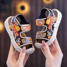 Cute Rhinestone Bow Open Toe Girls' Sandals, Breathable Beach Vacation Sandals - Camel - View 1