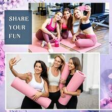 Timgle 2-Piece Set Of 8mm Thick Yoga Mats, 68 X 24inch, Non-Slip And Tear-Resistant Exercise Mats, Suitable For Adult Gyms, Fitness, Stretching, Workouts, Studios, Outdoor Yoga, And Pilates. - View 8