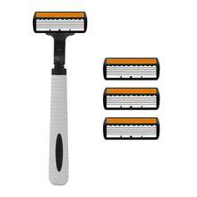 6-Layer Manual Razor Blade Beauty Tool With Trimmer, Replaceable Blades And Razor Holder, Personal Care And Gifts, 10 Occasions Perfect For Men's&Women's Grooming, Essential Tool For Daily Shaving - Multicolor - View 10