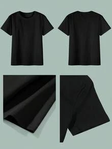 Camiseta Gráfica para Hombre DESTRÓYETE LA VIDA CON ESTILO - Camiseta de Manga Corta de Algodón Negro, Diseño de Calavera y Gafas de Moda - Estilo Casual de Verano, 180g de Algodón - Negro - Ver 5