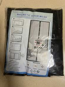 8 New Sizes Magnetic Door Curtain, Auto-Closing Mosquito Net Door Screen, Insect & Fly Proof Partition Curtain, Practical Indoor Summer Tool - Black 1pc - View 8