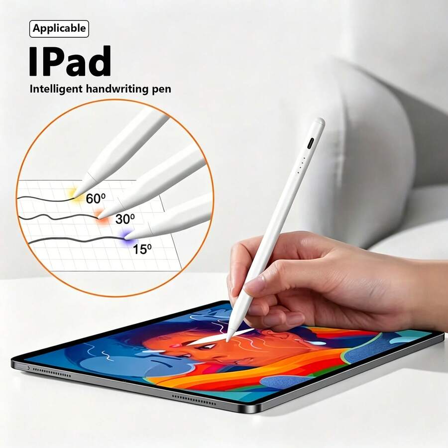Lápiz Apple Compatible con iPad 10.ª y 9.ª Generación | Carga rápida 2x, Compatible con iPad 6.ª-11.ª Generación (2018-2025), Pro 12.9"/11"/13" M4, Air 3/4/5/M2/M3, Mini 5/6, Lápiz Apple 2.ª Generación, Lápiz óptico mejorado 9.ª y 10.ª Generación, Bolígrafo de carga rápida, Compatible con iPad Pro 11"/12.9" (3.ª/4.ª/5.ª Generación) - Multicolor - Ver 1