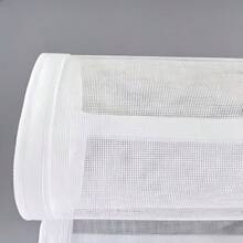 1PC Double-Edged Self-Adhesive Invisible Mosquito Screen Mesh, Reversible Window Mosquito Net, Removable Polyester Window Screen, No Drilling Required, Easy Installation, Light-Transmitting, Sun-Shading, Breathable And Ventilated Window Screen - White Netting With White Edges - View 7