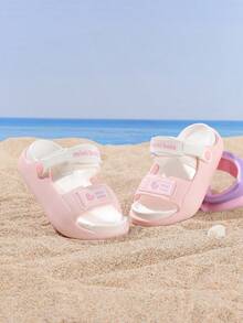 mini bala Convertible Slide Sandals For Kids, Unisex, Lightweight Breathable Summer Casual Slippers, Suitable For Indoor/Outdoor, Beach, Travel And Play - Pink - View 2