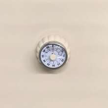 Temporizador de cocina mecánico de acero inoxidable con respaldo magnético, cuenta regresiva precisa sin batería, perfecto para cocinar en casa - Blanco - Ver 13