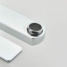High Rise Minimalist Basin Mixer Tap Modern  Single Lever Easy Install - 銀色 - 查看 10