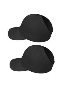 1/2件組 女款馬尾棒球帽 亂髮髻帽 防曬帽 戶外沙灘帽 - rose cap - 查看 18