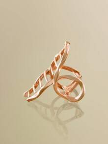 NobleVue 1pc Small-Sized Metal Hair Clip In Golden Color, Perfect For Women And Thin Hair, Strong Fastening Clamps, Suitable For Thick Hair - Gold - View 2
