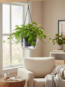3pcs Plastic Hanging Basket Drip Tray With Hooks, Transparent Round Anti-Leak Plant Water Catching Tray, Multi-Size Hanging Flower Pot Watering Tray, Suitable For Balcony Indoor/Outdoor Garden Planting, Practical Gardening Supplies, Plant Lover Gift, 1pc - Multiple Styles - View 7