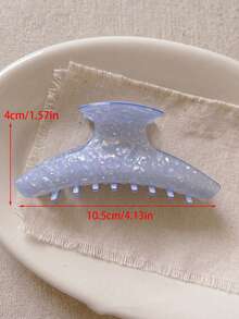 1 Stück Damen 10,5cm/4,13 Zoll Acryl farbiger Blau & Weiß Haarspange, Haarspange für den Hinterkopf Dutt, Haarklammer Haaraccessoire, geeignet für den täglichen Gebrauch und Urlaub - Verschiedenfarbig - Übersicht 2