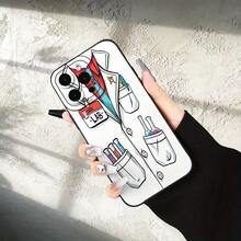 Funda protectora para teléfono de alta calidad con diseño de bata de laboratorio creativa para IPHONE 78XXSXR111213141516 Plus Pro Max Mini, ultrafina y a prueba de golpes. Es un producto popular. Regalo perfecto para las fiestas o como obsequio de cumpleaños para tu novia, novio, mujer, hombre, esposo, esposa, amigo o para ti mismo. - (Un color) 1 unidad por paquete - Ver 1