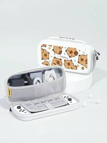 Cartoon Animal Capybara Pattern Game Console Shell And Accessories For Switch/Switch OLED, Including Protective Case, Storage Bag, Dock Shell, Console Dust Cover, Game Card Box, Controller Protective Sleeve And More Accessories Available, Suitable For Christmas, Spring Romance, Valentine's Day, Back To School Season And Other Occasions As Gifts - View 7