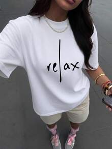 Women's Fashionable Short Sleeve T-Shirt | Exquisite Design | Summer Essential | Easy To Match | Showcase Your Style - White - View 2