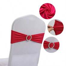 10pcs Green Stretch Chair Covers - Bow Tie Design, Elastic Chair Slipcovers With Clips And Buckles, Easy Installation Without Fixing, Washable And Reusable, Suitable For Weddings, Engagements, Parties, Banquets, Birthdays, Graduations And Other Celebrations - Multicolor - View 23