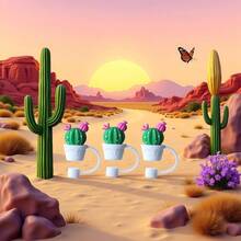 3 tapas de paja de cactus verde, lindas cubiertas de silicona para taza, popotes reutilizables a prueba de polvo, tapas de popote, dispensadores de pajitas para beber - Verde - Ver 6