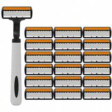 6-Layer Manual Razor Blade Beauty Tool With Trimmer, Replaceable Blades And Razor Holder, Personal Care And Gifts, 10 Occasions Perfect For Men's&Women's Grooming, Essential Tool For Daily Shaving - Multicolor - View 11