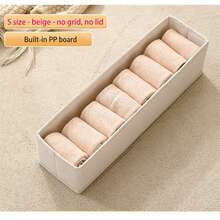 1 Foldable Clothing And Blanket Storage Bag, Storage Box With Transparent Windows And Handles, Reinforced Foldable Linen Storage Basket, Home Storage, Clothing Storage Box, Bedroom Storage, Wardrobe Organizer, Dormitory Storage Box,Clothes Organizer. - Beige - View 14