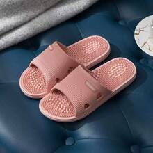1 Pair New Summer Unisex Massage Slippers, Indoor Bathroom Non-Slip Slippers. Massage Beads Relieve Foot Fatigue, Indoor And Outdoor Use, Suitable For Beach And Daily Life. Exquisite Holiday And Graduation Gift. (The Height Of Some Massage Bumps May Vary Randomly.) - A - View 10