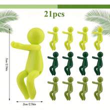 21pcs Garden Plant Decorative Statues - Resin Stem Fixing Frames & Bud Propagation Partners, No Electricity Needed, Indoor/Outdoor Use For Halloween, Home & Garden Decor, Plant Stem Support, Decorative Plant Stem, Durable Plant Stem - 21pcs - View 7