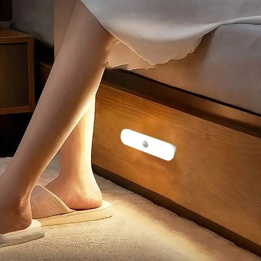VOLACI LED 智慧感應燈，適用於夜間臥室床邊、衣櫥、走廊照明，臥室燈、衣櫃燈，極簡風格，現代照明，LED、紅外線感應，USB 供電燈，居家