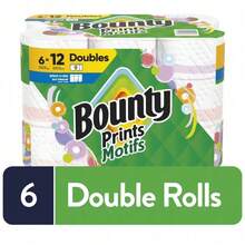 Bounty Select-A-Size Paper Towels, White, 8 Triple Rolls = 24 Regular Roll - Prints - View 2