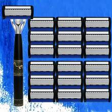 Brand New 7-Story Shaver Sturdy Metal Razor For Men/Lady Featuring A Non-Slip Handle | Precision Blade For Shaving, Works With Replacement Blades - Perfect For Beards, Mustaches, And Facial Hair - Safety Tazor + Blade - View 10