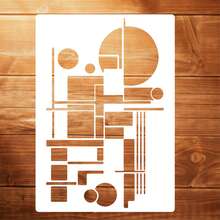 Large Size - Abstract Art Pattern Painting Stencil, Washable And Reusable, Suitable For Creative Design, DIY Crafts, Home Decor Design, Painting Design, Art Design, Craft Enthusiasts - A - View 13