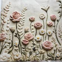 1/2/4pcs 2D Floral Print Decorative Pillow Covers, Soft Luxury French Style, Suitable For Daily Home Use/Soft & Comfortable Pillow Covers, Single-Sided Without Insert, Machine Washable - Beige - View 10