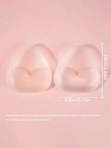 2pcs Reusable Silicone Bra Pads, Transparent/Skin-Tone Invisible Lift Effect, Thickened Bra Pads Hidden Seamless Padded Bust Enhancer, Suitable For Swimwear And Lingerie, Soft Thick Filling Design For Enhanced Lift, Applicable For Bikini, Wedding Dress, Dress And Camisole - A - View 4