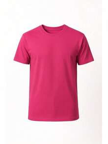 Original HPC POLO T-Shirt With Round Neck And Short Sleeves – Themed Graphic Design "HPC: London England Heritage" – 100% Cotton - 玫紅色 - 查看 3