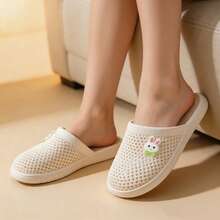 Nuevas chinelas de suela blanda antideslizante y huecas, moda casual cómoda - Blanco - Ver 3