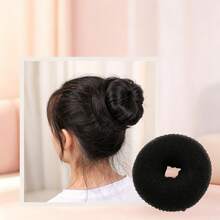 1/2/3 Peças Donuts para Coque de Cabelo, Portátil Multitamanho, Modelagem Firme, Estrutura de Malha Fofa que Eleva Facilmente a Coroa e o Volume do Cabelo, Adequado para Penteados Diários, Looks de Encontro, Cabelo de Salão, Pode Ser Combinado com Roupas Temáticas de Natal e Halloween - Multicolorido - Visão 3