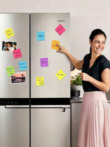 52/40/34/24/14/6/2pcs Reusable Magnetic Memo Pads, Size 7.62x7.62cm | Erasable Labels, Suitable For Whiteboards, Refrigerators, Storage Cabinets - Perfect For Office, Classroom Organization And Home Memo Use, Classroom Must Haves, Classroom Organisation, Classroom - A - View 11