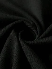 Camiseta% de algodón de doble cara para todas las estaciones, casual y elegante, que absorbe la humedad y transpirable, con estampado de diseño de Jerusalén, lavable aáquina, c - Negro - Ver 5